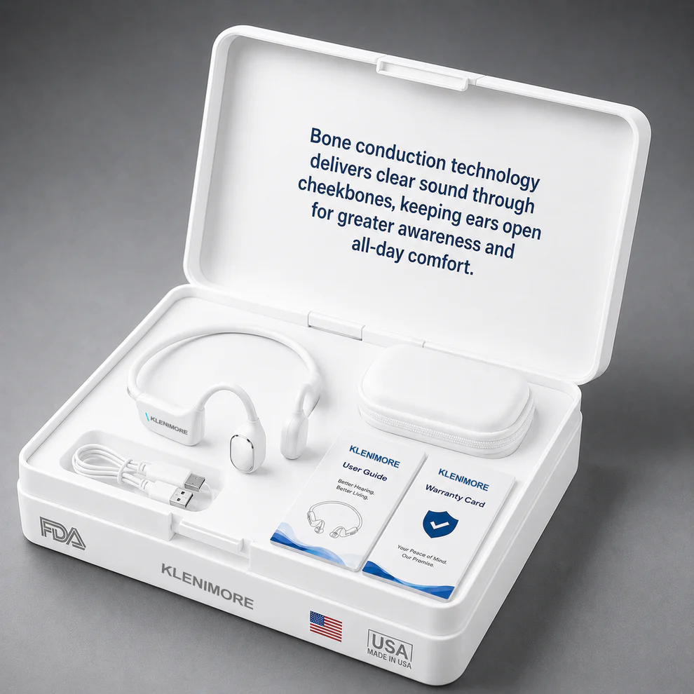 🔥 Final 2 Hours : Only Limited Stock Left🏆KLENIMORE® Bone Conduction Smart Hearing Headphones (Mayo Clinic Recommended)
