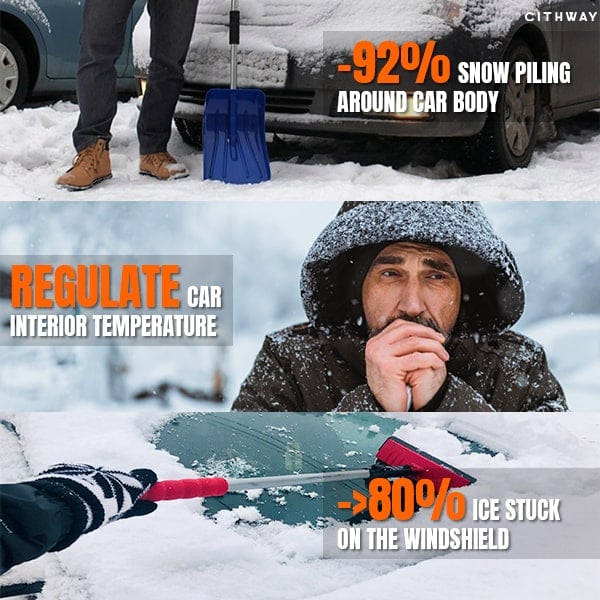 No More Frozen Mornings: The Smart Tool for Instant Car De-Icing & Snow Removal