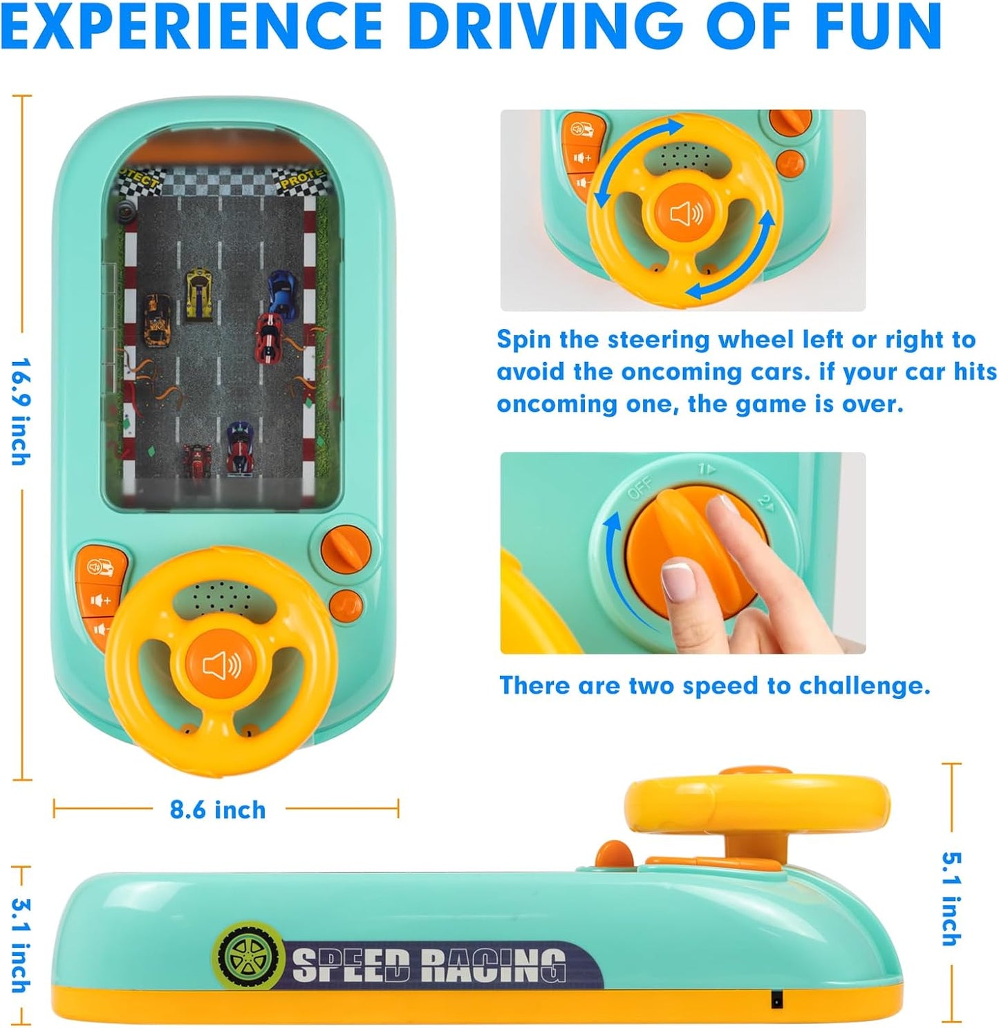 🚗 Musical Steering Wheel Driving Simulator Toy
