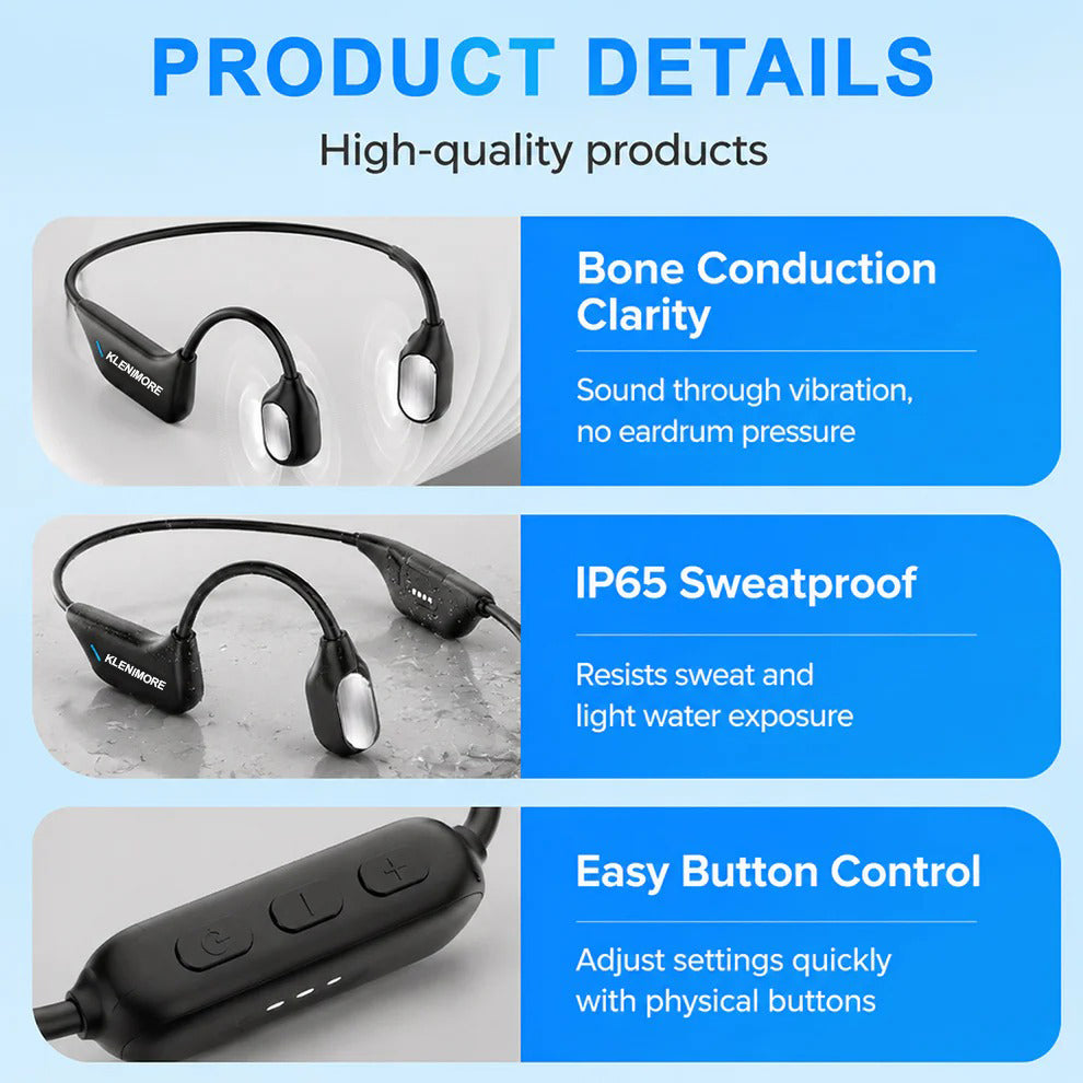 🔥 Final 2 Hours : Only Limited Stock Left🏆KLENIMORE®  Bone Conduction Smart Hearing Headphones （Mayo Clinic Recommended）