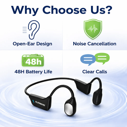 🔥 Final 2 Hours : Only Limited Stock Left🏆KLENIMORE®  Bone Conduction Smart Hearing Headphones （Mayo Clinic Recommended）